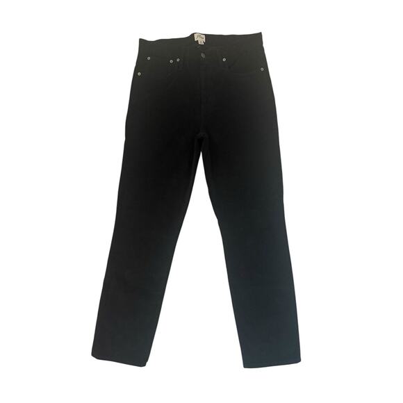 J.Crew‎ Women's Vintage Slim Straight Black Corduroys 31T Tall - Picture 1 of 8